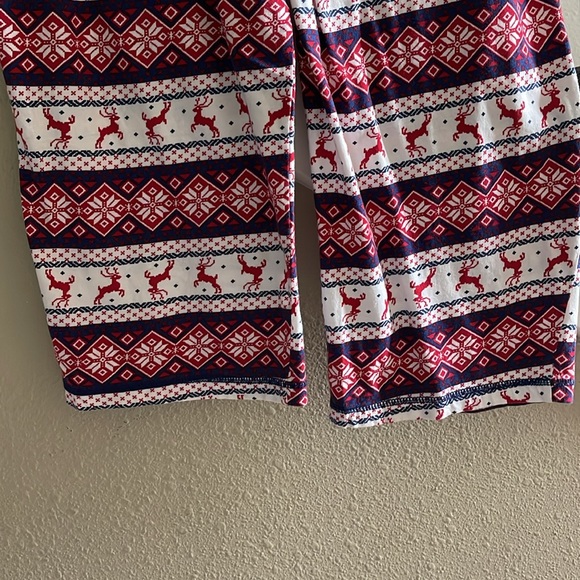 Lanz of Salzburg Sz L Women’s Reindeer Fair Isle Pajama PantS ONLY - Picture 6 of 13